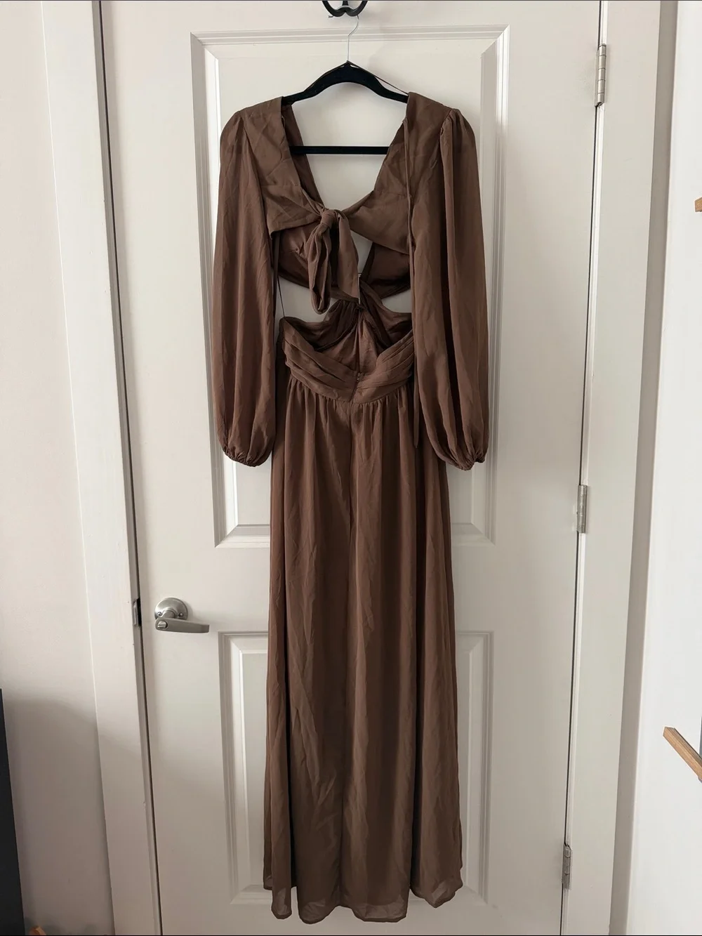 Brown Windsor Long Sleeve Maxi Dress - Picture 2 of 3